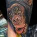Tattoos - Baby chimp color replication wildlife arm tattoo - 53526